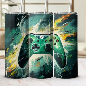 Game Tumbler Wrap | Gamer Tumbler Wrap | Inspirational Tumbler Design | Gamer Gift Idea | 3D Gamer Sublimation Designs | Gaming Accessories