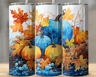 Sunflower Pumpkin 20oz Tumbler Wrap: Autumn Design (Digital Download)