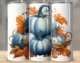 Sunflower Pumpkin 20oz Tumbler Wrap: Fall Flannel Design (Digital Download)