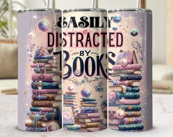 Book Lover 20Oz Tumbler Wrap: Ripped Pages Design (Digital Download)