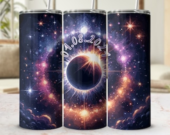 2024 Solar Eclipse | Totality Eclipse | Rocker Style | Straight & Tapered Png Templates | Sasquatch Theme | Diy Graphics For Tumblers