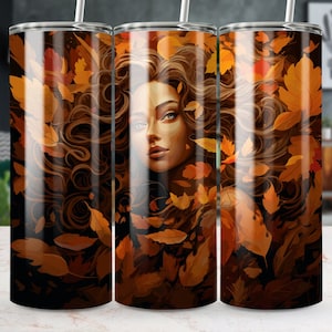 Autumn Tumbler Wrap | Fall Leaves Tumbler Wrap | Png Instant Digital Download | Straight & Tapered Wrap | Autumn Leaves Png