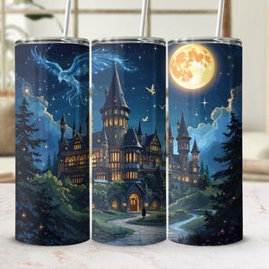 Wizard Castle Tumbler Design: Seamless 20 Oz Wrap (Digital Download)