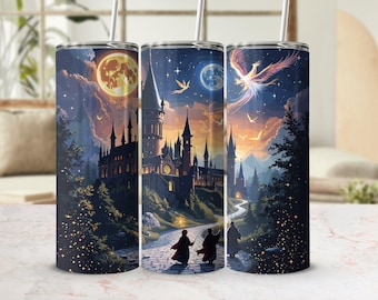Wizard School Tumbler Design: Seamless 20 Oz Wrap (Digital Download)
