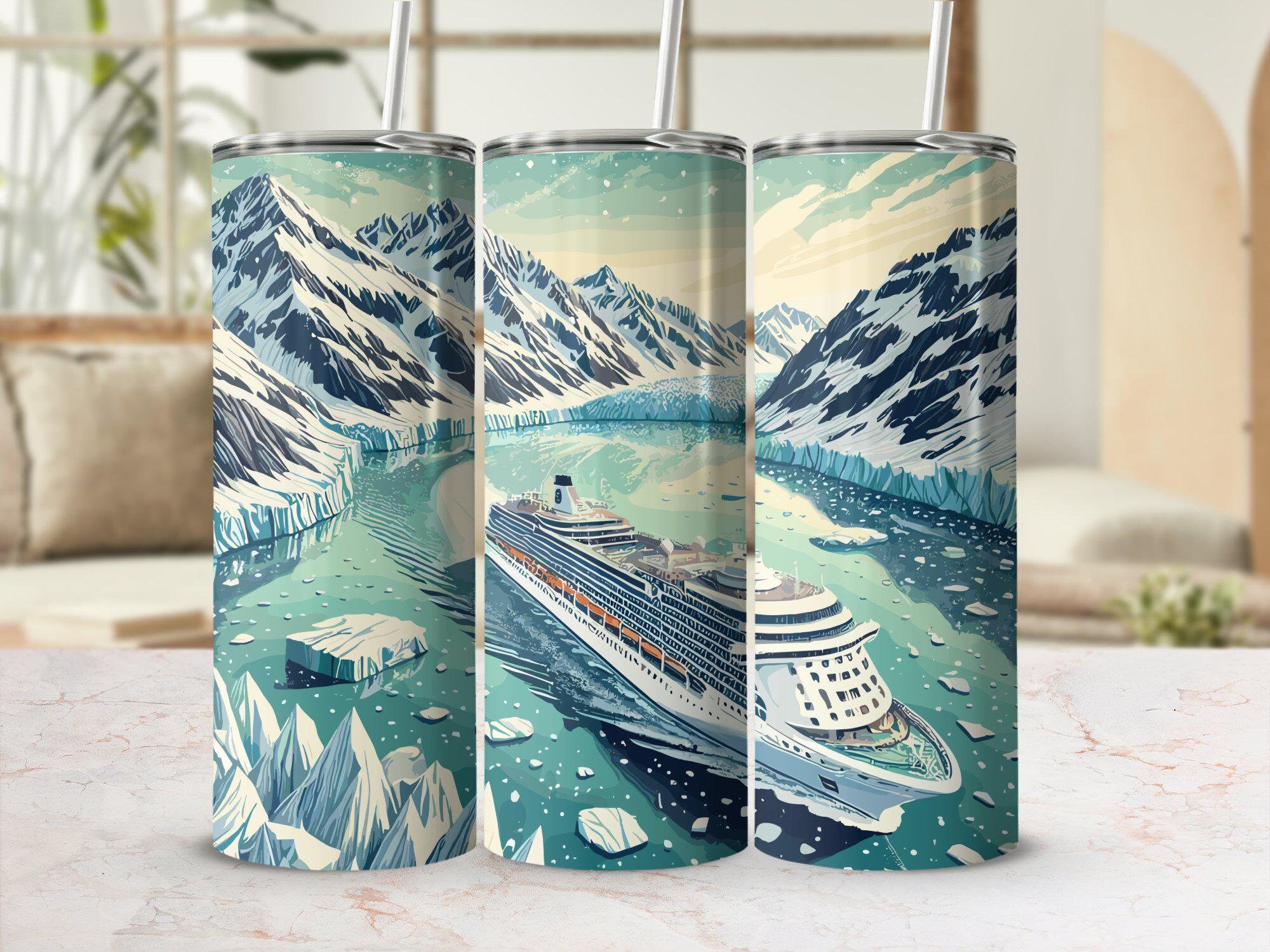 Alaska Cruise Tumbler Wrap: Family Trip Sublimation Design (Digital Download)