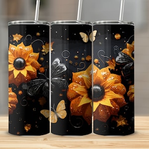 Fall Leaves & Pumpkin Tumbler Wrap | Digital Download | Fall Tumbler Wraps | Pumpkin Wrap | Autumn Pumpkin Pattern | Seamless Sublimation