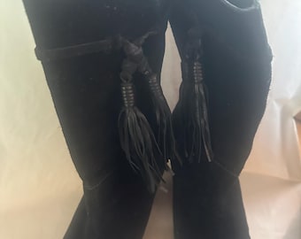 Size US 6.5 Vince Camuto "Fermel" Slouch Tassel Boots