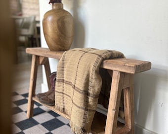 Entryway bench narrow, Small shoe rack bench, Farmhouse entry bench, Slim bench in bedroom, Distressed wood bench for mudroom, Shoe storage