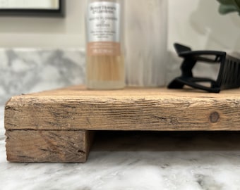 Countertop tray, rustic trivet riser, plant stand, kitchen decor stand, bathroom counter tray