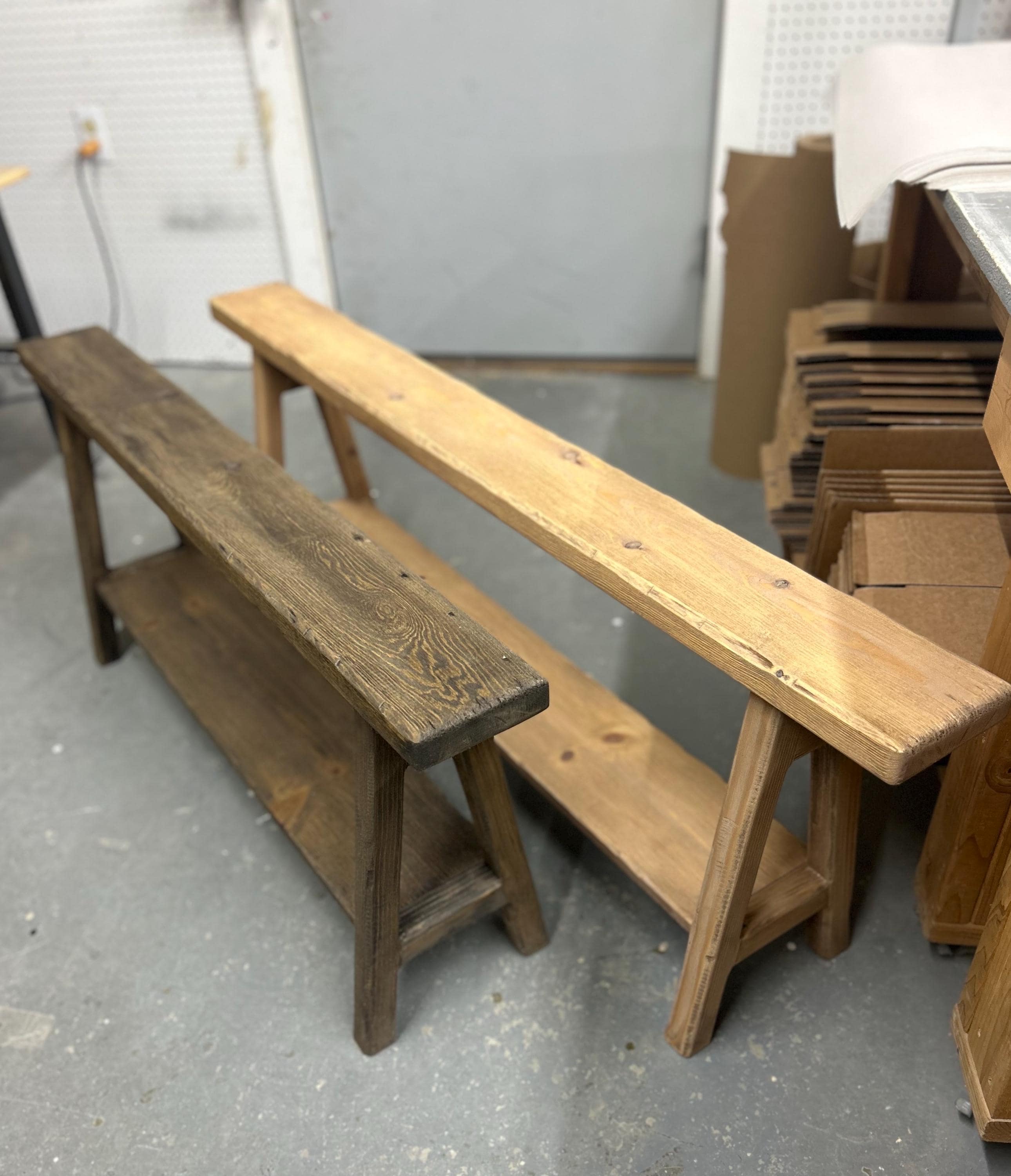 Vintage Inspired Skinny Bench, bench with shoe storage, Weathered Wood Rustic Bench, Home Decor, Primitive Antique Bench, bench with shelf