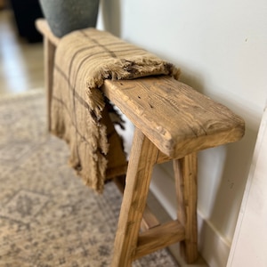 Vintage Inspired Skinny Bench, 46x5.5, Weathered Wood, Rustic Bench, Home Decor, Primitive Antique Bench, Sofa Bench, bedroom, Noodle Bench