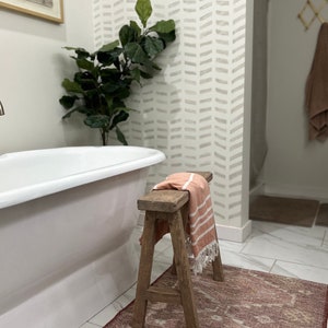 Vintage Inspired Skinny Bench, 24x5.5, Weathered Wood, Rustic Bench, Home Decor, Primitive Antique Bench, Bathroom Stool, Noodle Bench