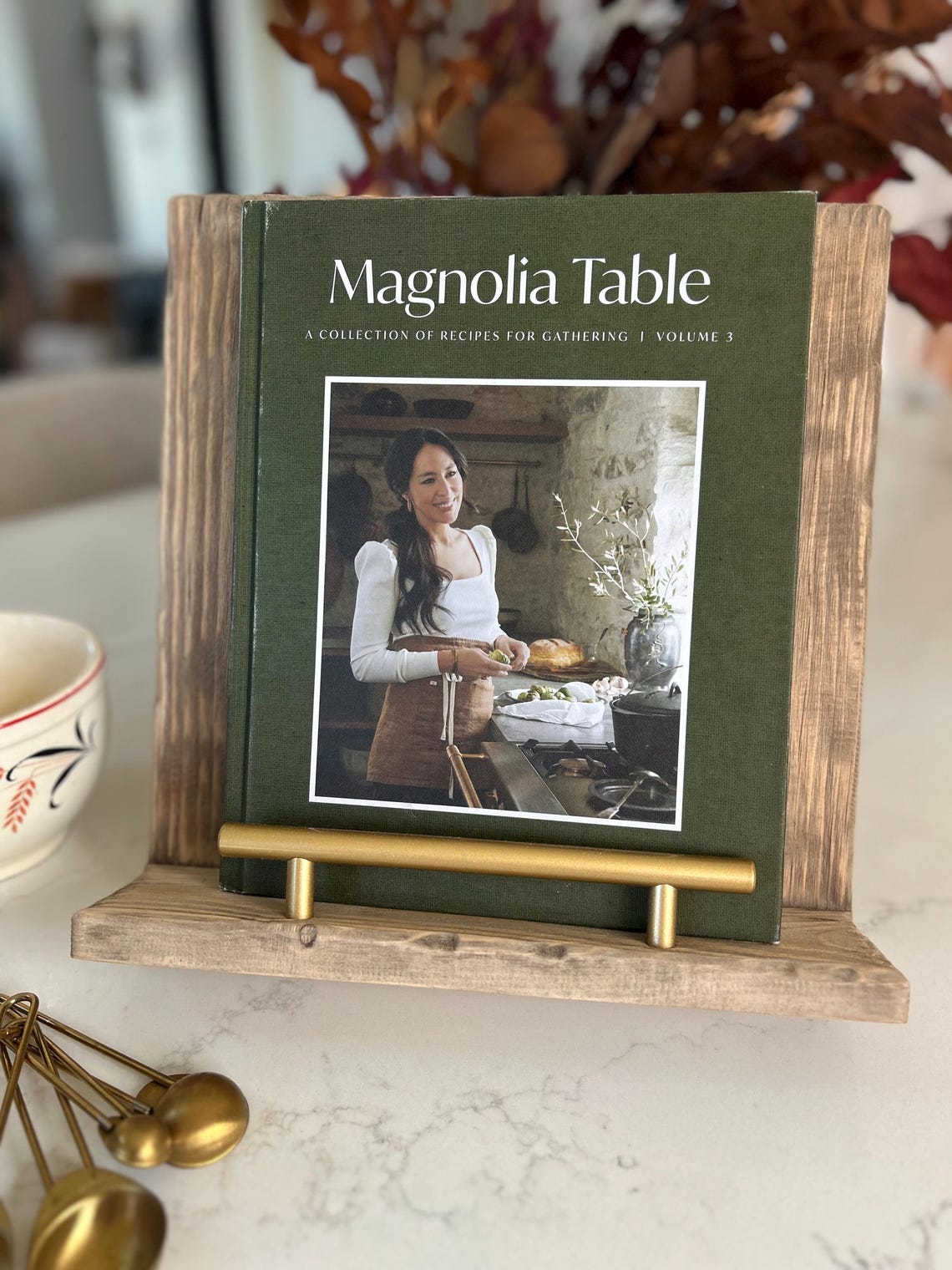 Rustic Distressed Cookbook Stand, Recipe Stand, Wood Cookbook Stand ...