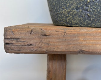 Vintage Inspired Entryway Bench, Weathered Wood, Rustic Bench, Home Decor, Primitive Antique Bench, Sofa Bench, Distressed wood bench