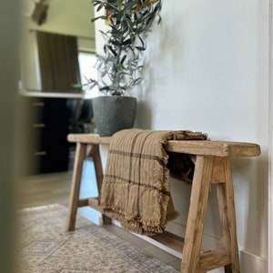 Vintage Inspired Skinny Bench, 46x6, Narrow Weathered Wood Seat, Rustic Bench, Home Decor, Primitive Antique Bench, Sofa Bench,bedroom bench