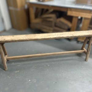 Vintage Inspired Skinny Bench, 60x5.5, Weathered Wood, Rustic Bench, Home Decor, Primitive Antique Bench, Sofa Bench, bedroom, Noodle Bench