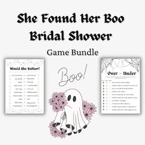 She Found Her Boo Bridal Shower Games