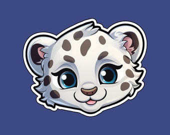 Snow Leopard Sticker V2