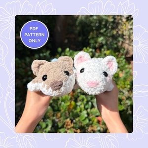 Ermine Crochet Pattern - Weasel Amigurumi Plushie Digital Download - Beginner Friendly