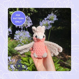 Baby Galah Bird Parrot Crochet Pattern - Amigirumi Digital Pattern