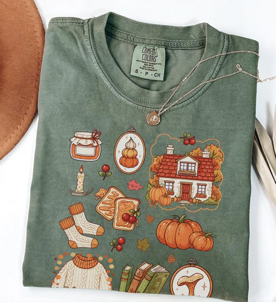 Cozy Fall T-Shirt, Autumn Comfort Shirt, Hygge Vibes Sweatshirt, Pumpkin Season Apparel