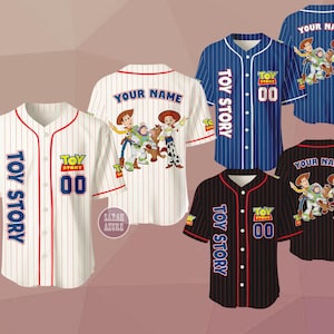 Custom Animated Movie Cowboy Space Ranger Cowgirl Outfit Baseball Jersey