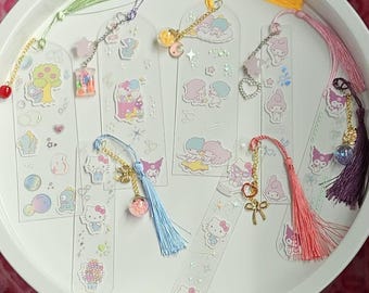 Sanrio Acrylic Charm Bookmarks! (Neon Pastel Edition)