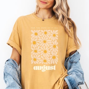 For the Hope of it All Floral Unisex Comfort Colors Summer T-shirt
