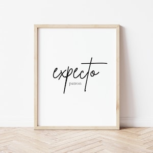 Expecto Patron Bar Cart Wall Art - Matte Vertical Posters