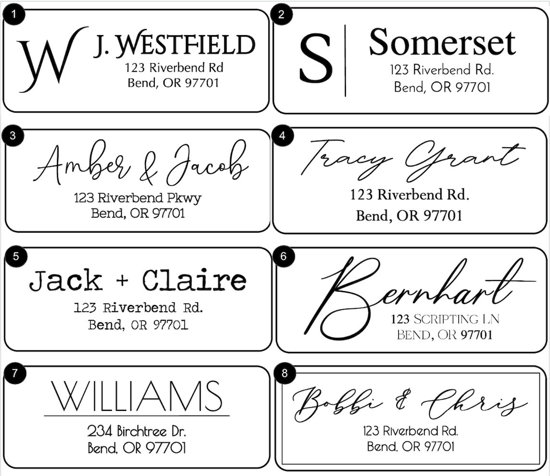 Return Address Labels Wedding Invitation Address Labels Clear Address