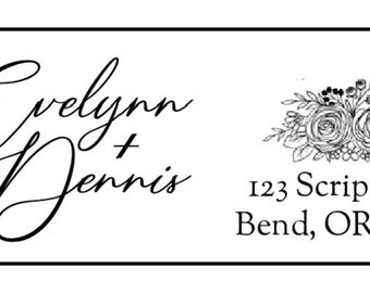 Return Address Labels | Wedding Invitation Address Labels | Clear Address Labels | Save the Dates | Engagement Announcements | 1" x 2.625"