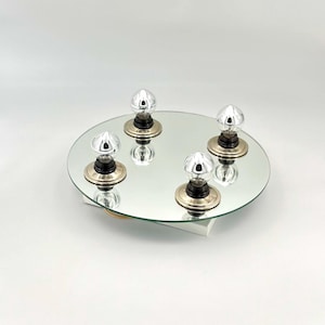 Vintage Wall Light by Fischer Leuchten, Mid-Century Modern Chrome Mirror Lamp, White Lacquered Metal, E14 Fixture, Germany, 1980s