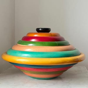 ヴィンテージ MANZONI PIETRO デザイン マルチカラー ボウル ヴィンテージ MANZONI PIETRO デザイン マルチカラー ボウル