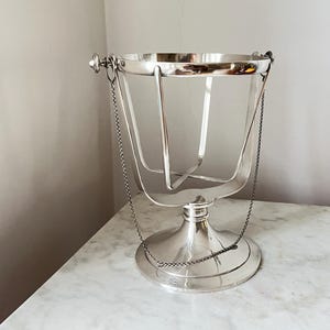 Vintage Silver-Plated Tilt Bottle Holder – Nautical, Tableware by Gebrüder Hepp, Germany, 1940s