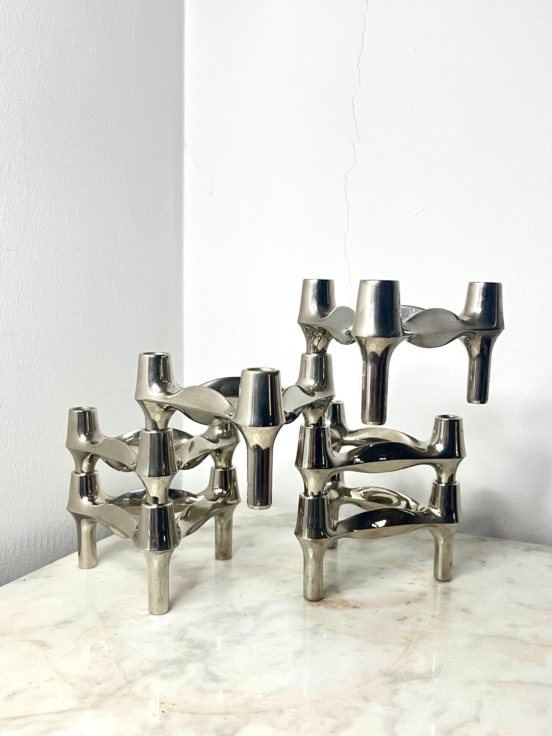 Vintage Stoff Nagel Modular Candle Holder: BMF Zinc Alloy, German