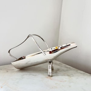 Vintage Silver-Plated Bottle Holder, Delheid Frères Rhodargo Line, Belgium 1950-60s