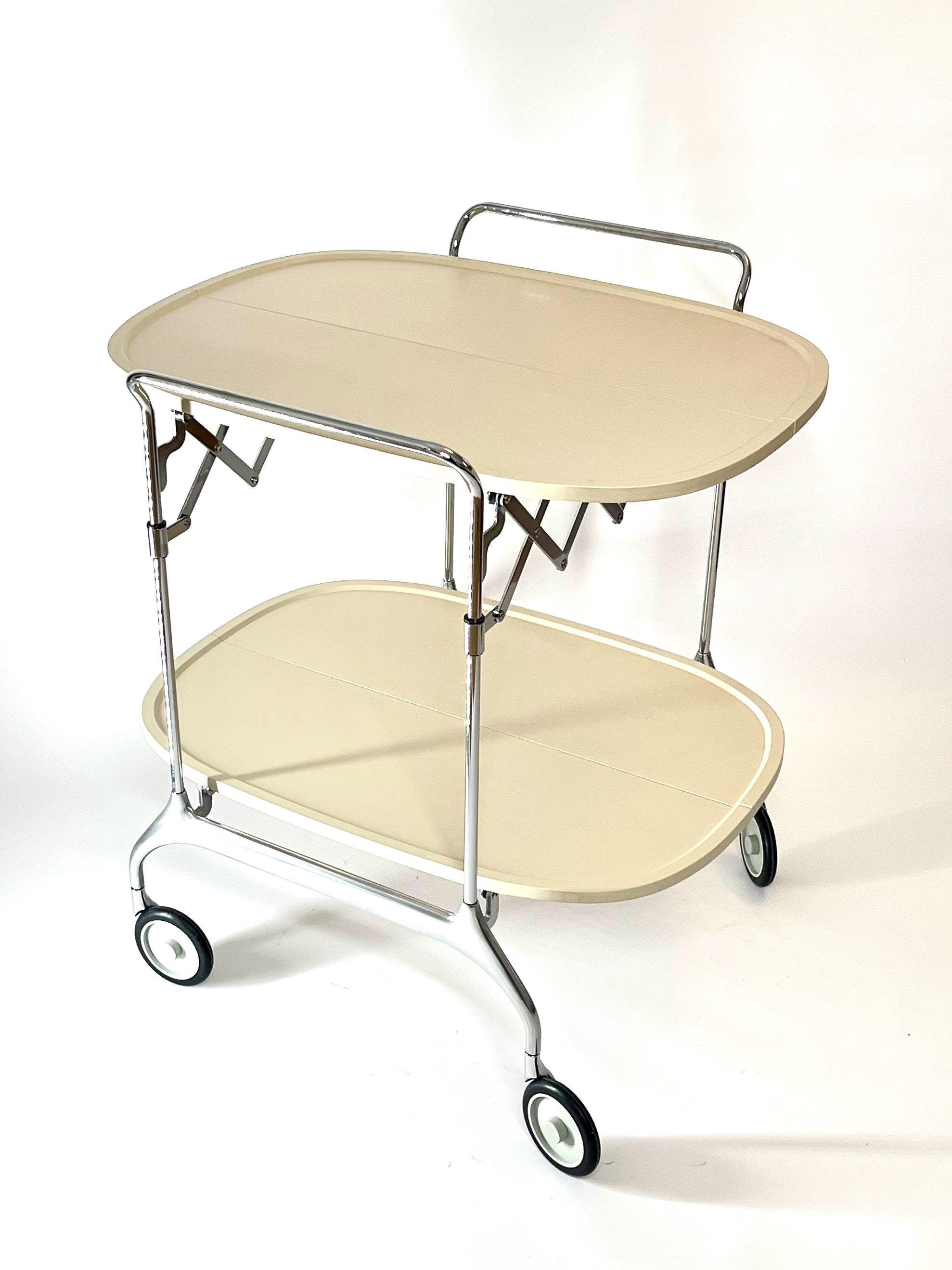 ヴィンテージ Kartell Gastone 折りたたみ式バーカート、アントニオ 