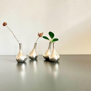 Vintage 4x &quot;Onion&quot; Candle Holders, by Jens Quistgaard for Dansk , 1970s
