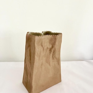 Vintage &quot;Paper bag&quot; vase by Tapio Wirkkala for Rosenthal studio-line, Germany, 1970s