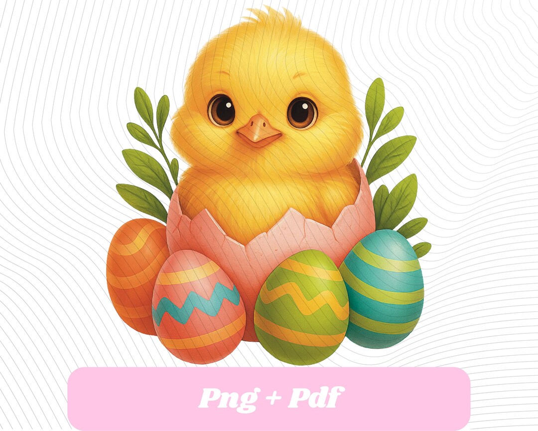 Easter Chick PNG Clipart - Cute Baby Chick in Egg - Spring Egg ...