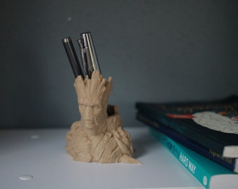 3D printed Groot pen holder - A tribute to the Guardian of the Galaxy