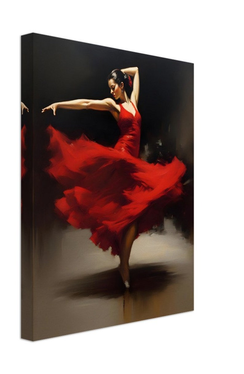 Stunning Flamenco Dancer Canvas Print Spanish Dancer Wall Art Canvas for Your Home Etsy