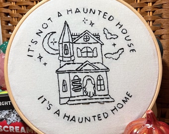 Haunted Home Hand Embroidery