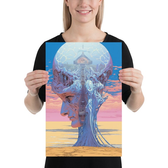 Moebius Mind Palace Print | Sci-fi Retro Art Print | Prometheus