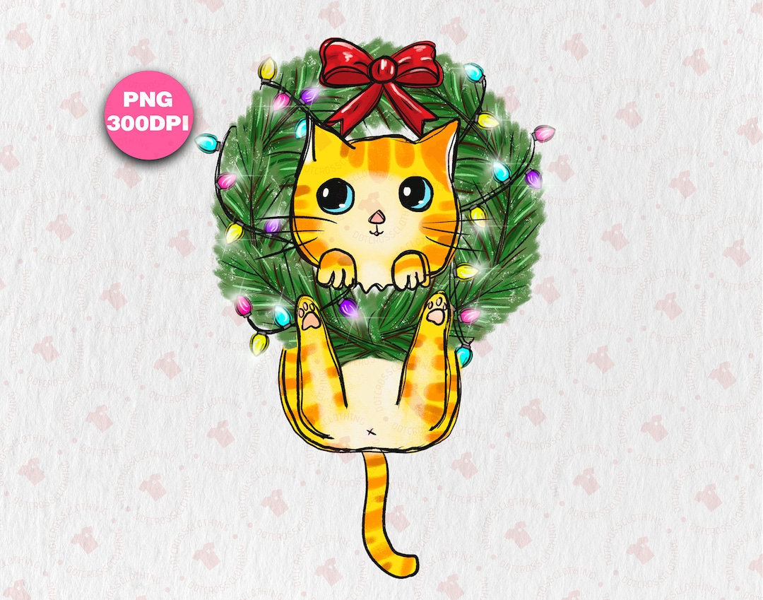 Meowy Catmas Png Meowy Christmas PNG Cat Christmas - Etsy