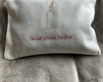 Large Chapel Veil Pouch - Our Lady of Fatima