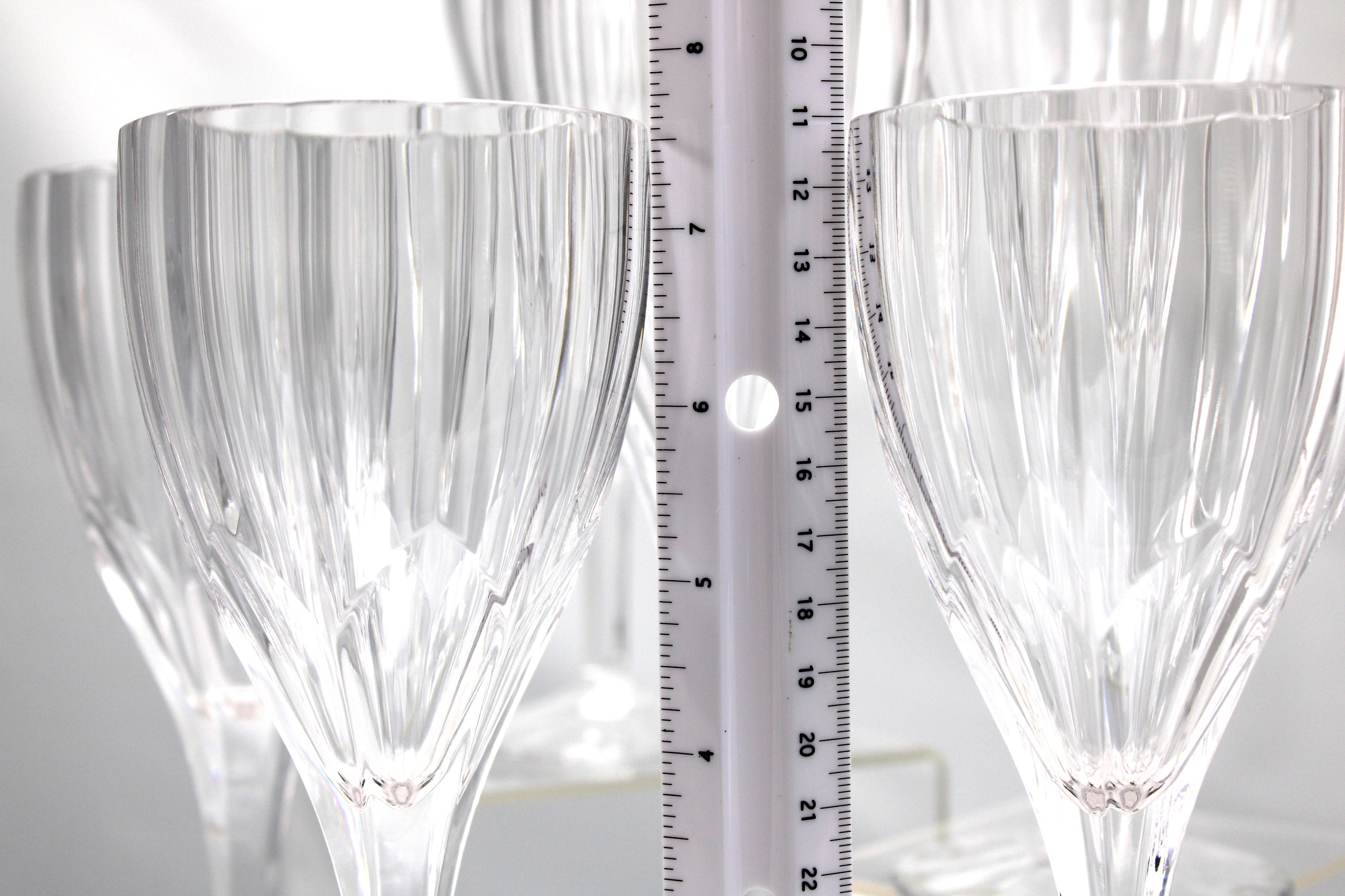 Aspen by Nachtmann White Wine Glasses, Crystal Goblets by Nachtmann