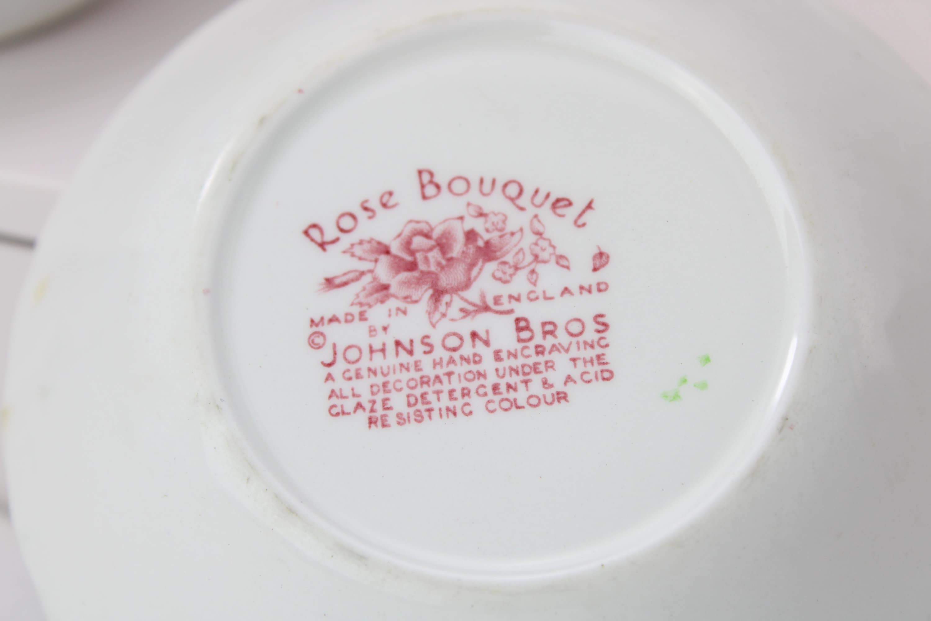 Vintage Johnson Brothers Rose Bouquet Bowls - Set of 5 - Etsy