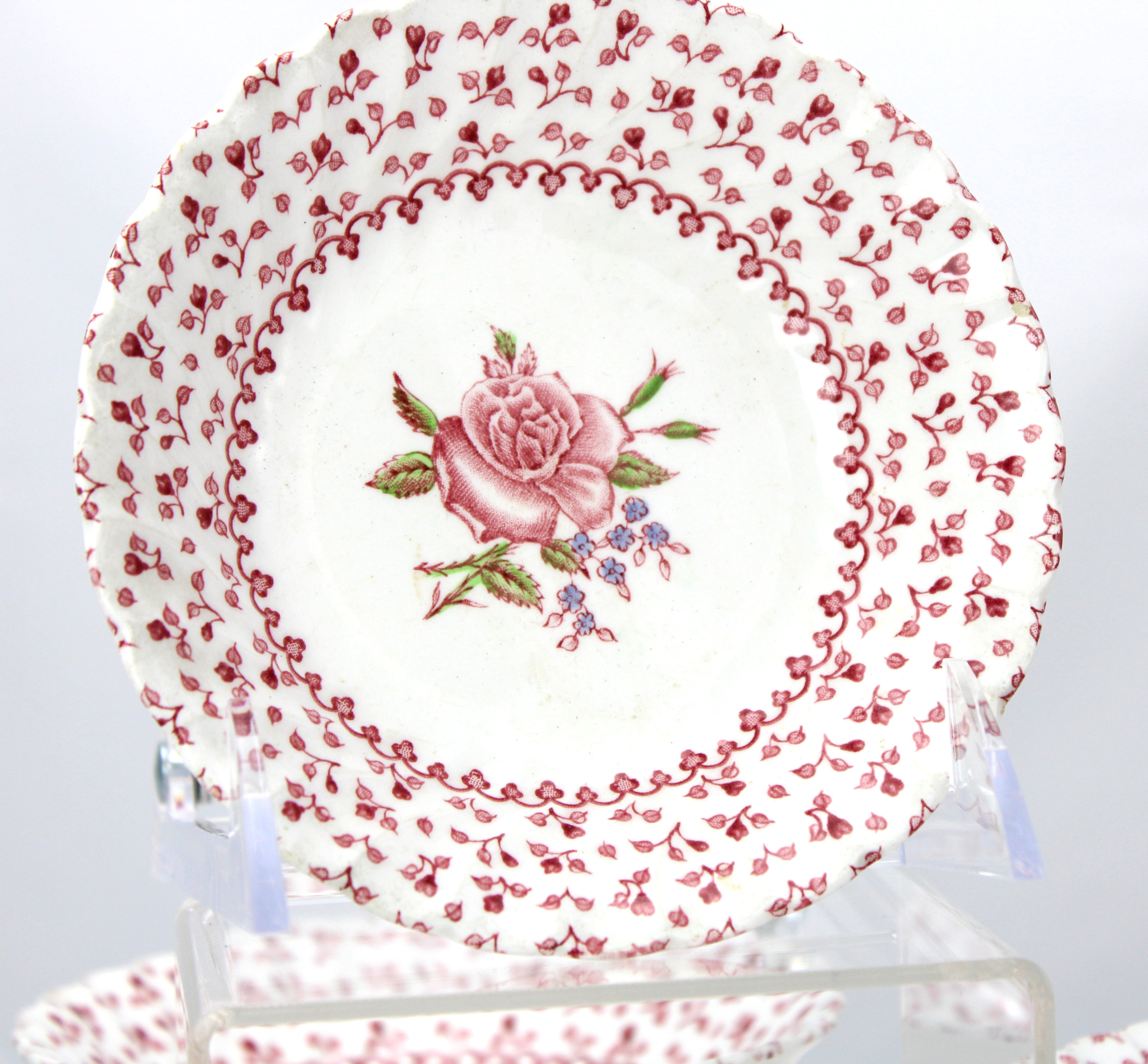 Vintage Johnson Brothers Rose Bouquet Bowls - Set of 5 - Etsy