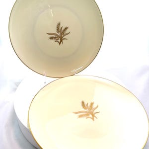 Vintage Lenox Wheat Dinner Plates - Set of 2 - Made in USA